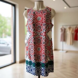 London Times Sleeveless #Floral Dress. Size 4